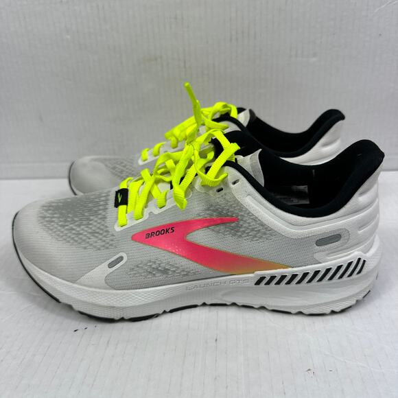 Brooks Women's Launch GTS 9 White/Pink/Nightlife Running Size 9.5 1103871D148 - Picture 1 of 6
